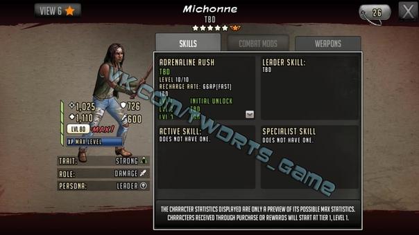 Michonne 5*/6* + weapon