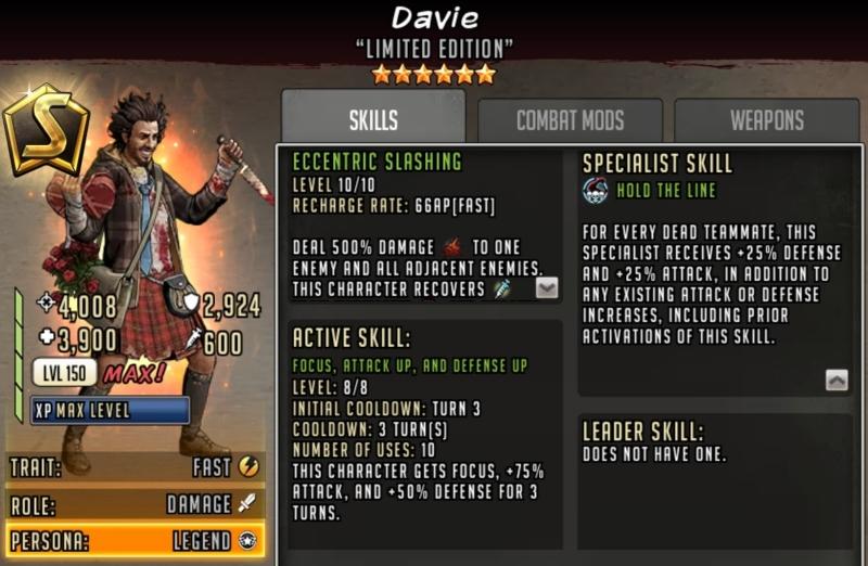 [S-Class] Character Spotlight: Davie