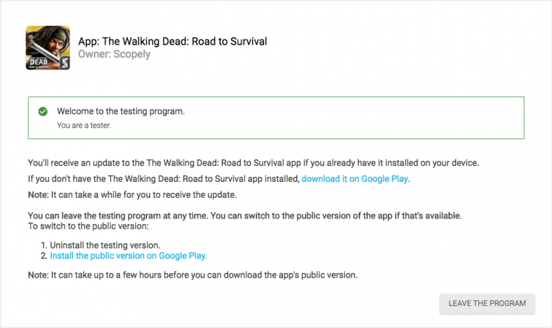 How to join TWD Public Beta