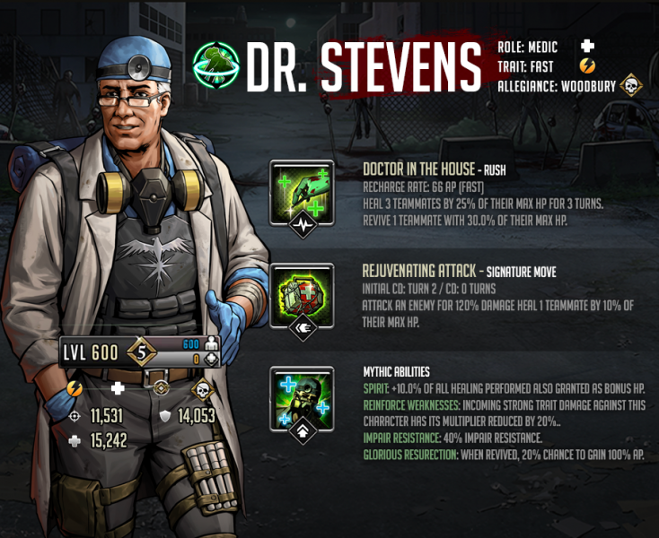 В центре внимания Mythic Fighter: доктор Стивенс