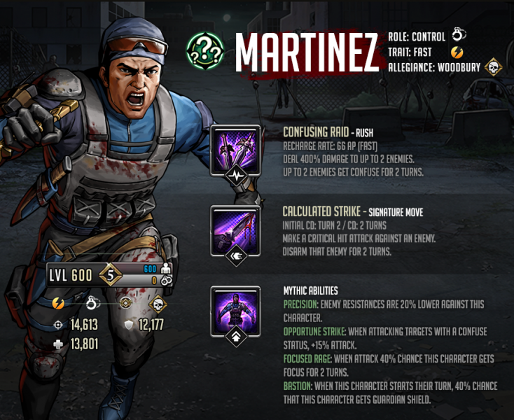 В центре внимания Mythic Fighter: Мартинес
