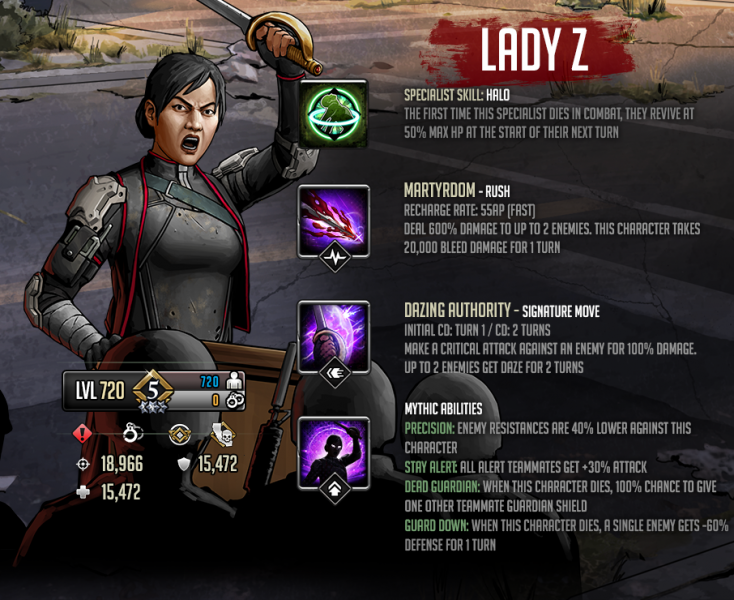 Золотой прожектор Mythic Fighter: Lady Z