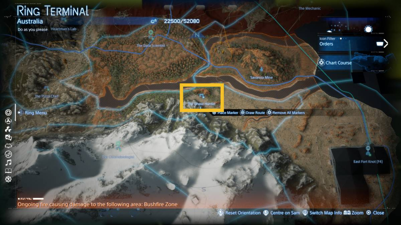 Death Stranding 2 The Ghost Hunter location - where to find the prepper shelter