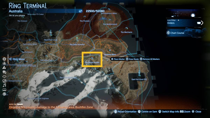 Death Stranding 2 The Ghost Hunter location - where to find the prepper shelter