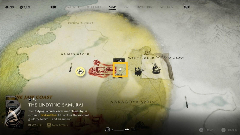 Ghost of Yotei The Undying Samurai walkthrough and chimes locations