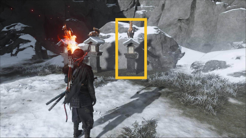 Ghost of Yotei Snow Drift Springs Shrine puzzle