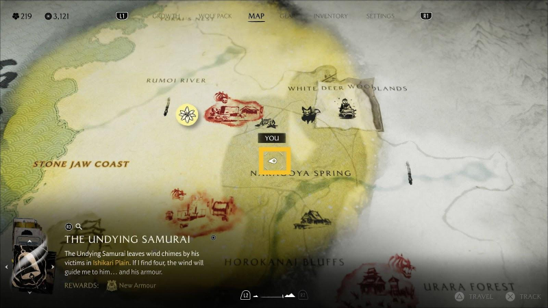 Ghost of Yotei The Undying Samurai walkthrough and chimes locations