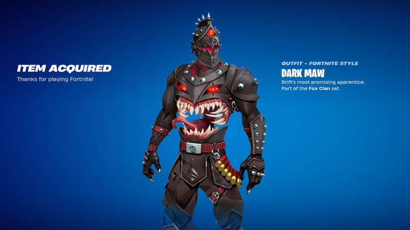 How to get Dark Maw Fortnite skin for free
