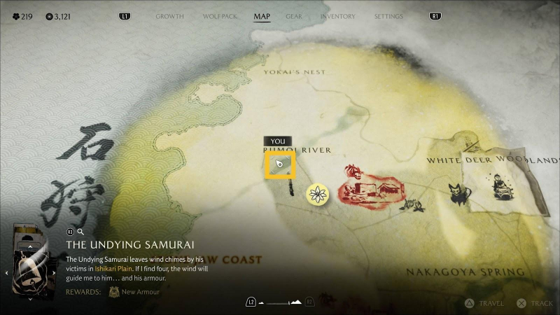 Ghost of Yotei The Undying Samurai walkthrough and chimes locations