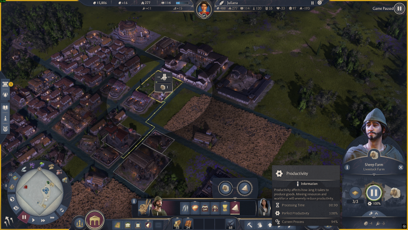 All optimal Anno 117 Pax Romana production ratios