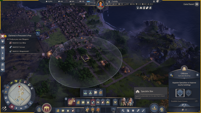 Anno 117 Pax Romana Specialists list and explainer