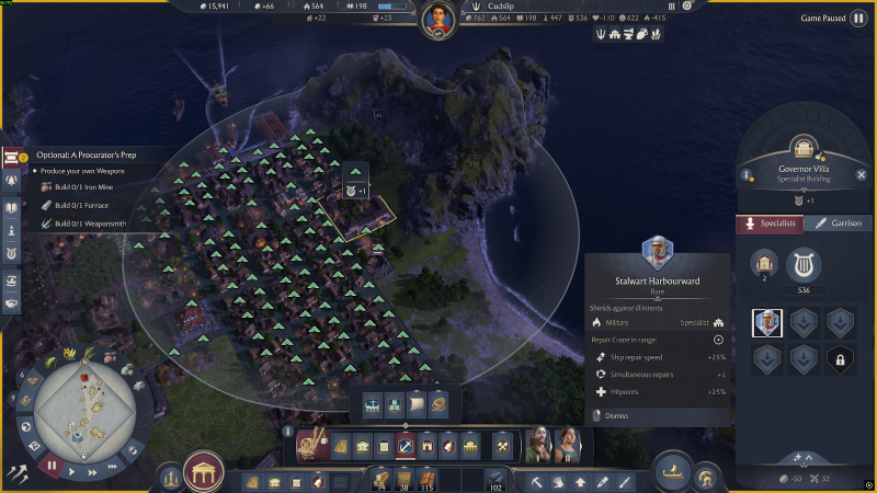 Anno 117 Pax Romana Specialists list and explainer