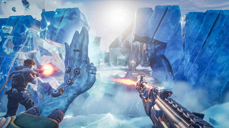 Highguard - A hero erects an ice wall