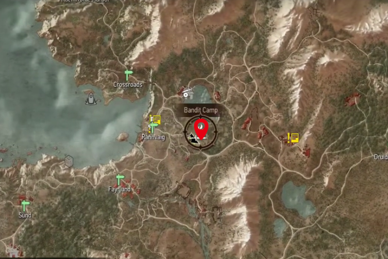 All Bandit Camp Locations in The Witcher 3: Wild Hunt