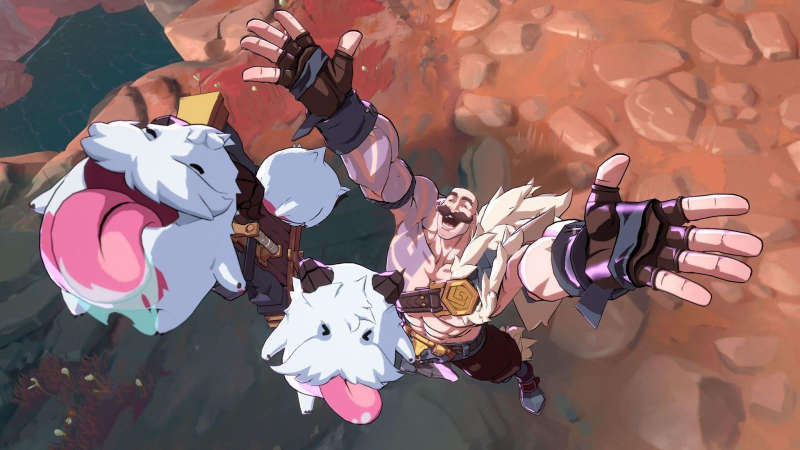 2XKO - Braum celebrates with some adorable Porros