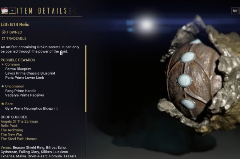 How to Get All Gyre Prime Relics in Warframe