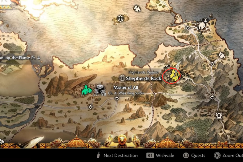Octopath Traveler 0 – Avinea Location