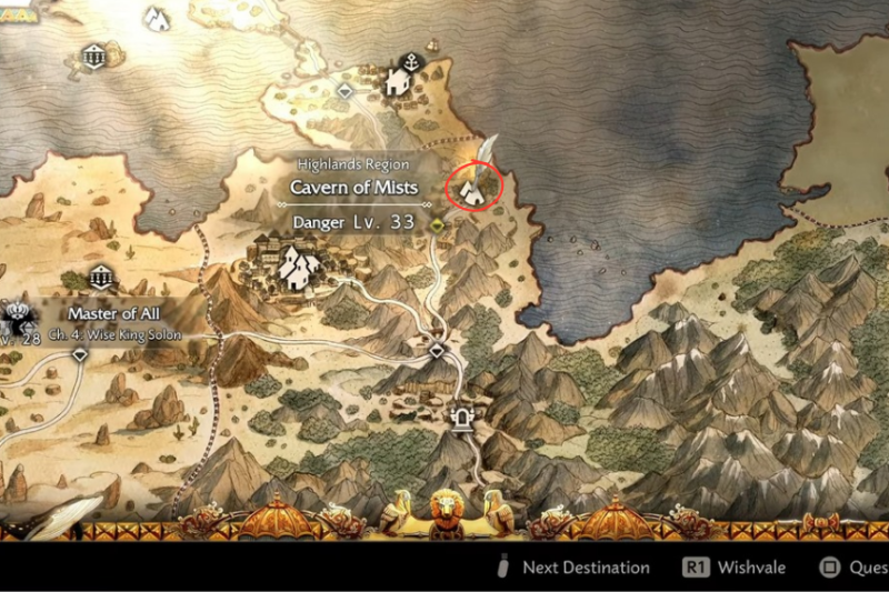 Octopath Traveler 0 – Avinea Location