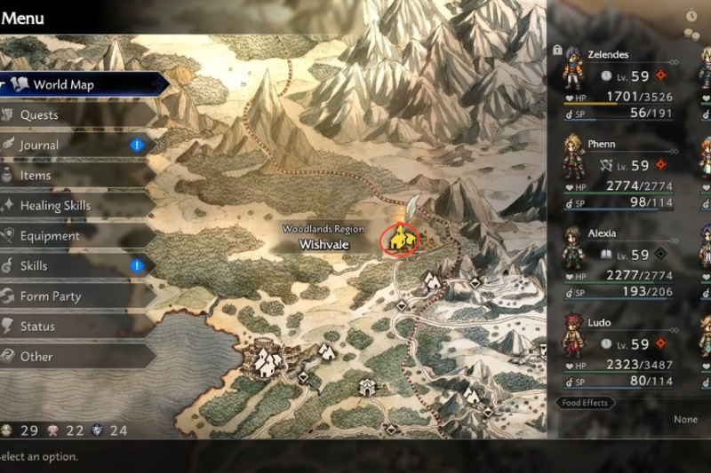 Open Blue Chests in Octopath Traveler 0