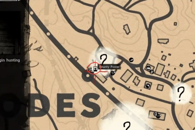 Red Dead Redemption 2 Bounty Locations
