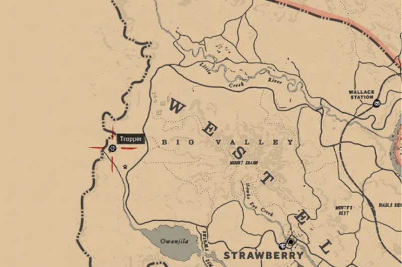 Red Dead Redemption 2 Trapper locations