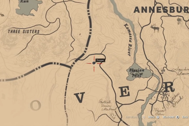 Red Dead Redemption 2 Trapper locations