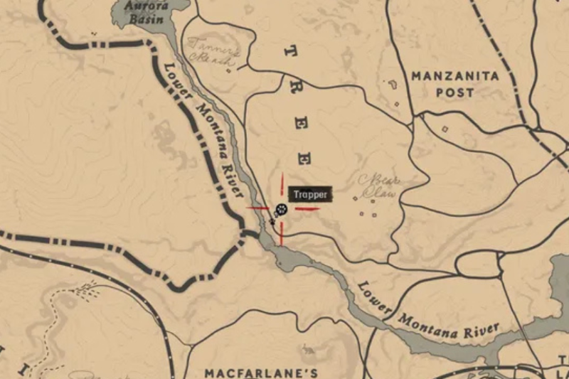 Red Dead Redemption 2 Trapper locations