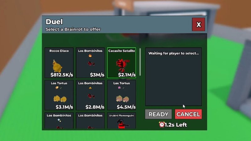 How to set up & win Duels in Steal a Brainrot