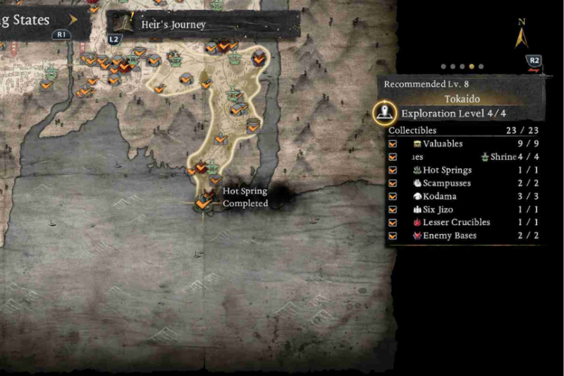 All Hot Spring Locations – Nioh 3