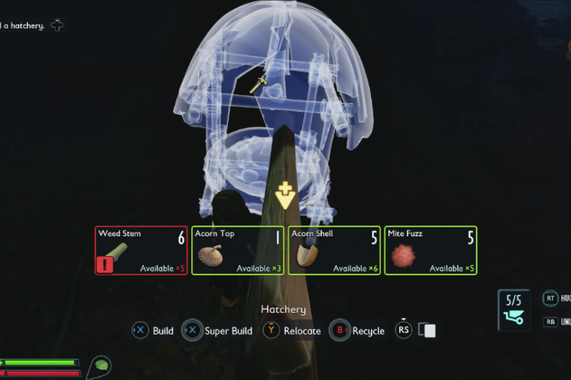 How To Build The Hatchery (Weed Stems, Acorns & Mite Fuzz Locations) – Grounded 2