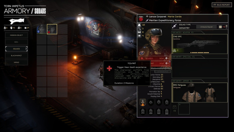 Menace – Reviving Squad Leaders & Consequences