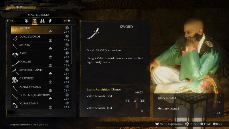 Nioh 3 – How to Get Valor Records