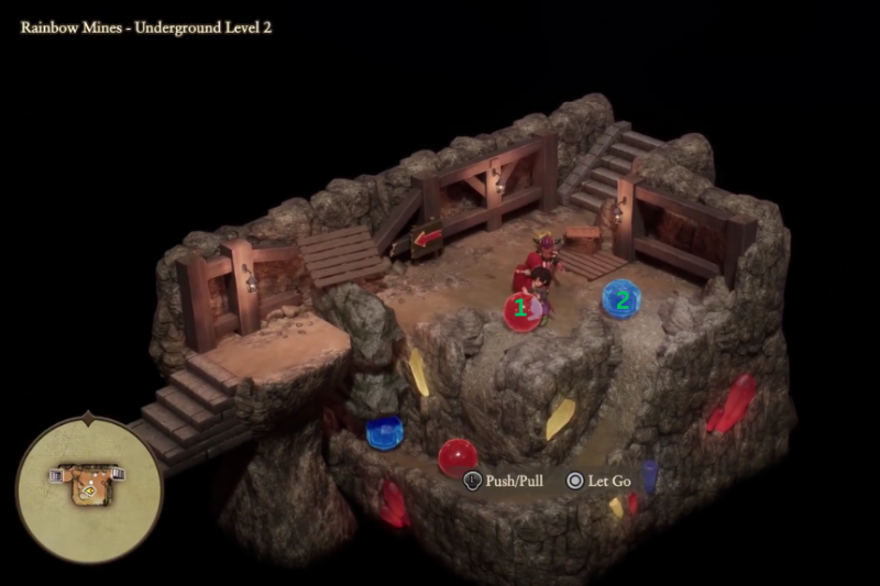 Solve Rainbow Mines Colored Rocks Puzzle – Dragon Quest 7 Reimagined