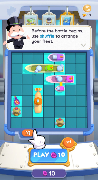 Когда следующее событие «Морской бой» в Monopoly Go?