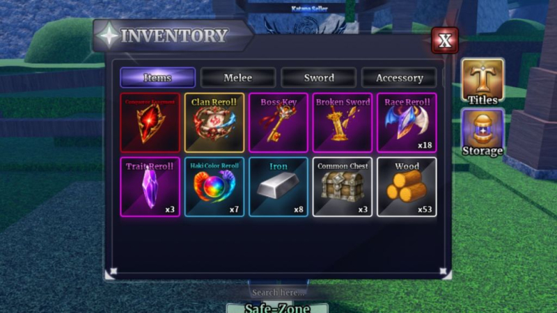 All Sailor Piece Items – Devil Fruits, Weapons, and More