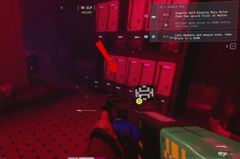 How to Acquire self erasing data drive from the second floor of Hauler in Marathon