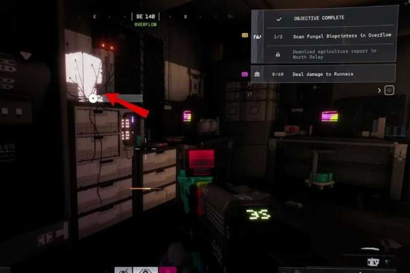 How to scan fungal bioprinters in overflow in Marathon