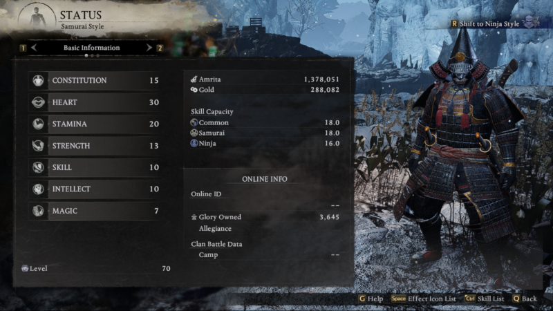 Nioh 3 Samurai Dual Swords Build - Flowing Flame