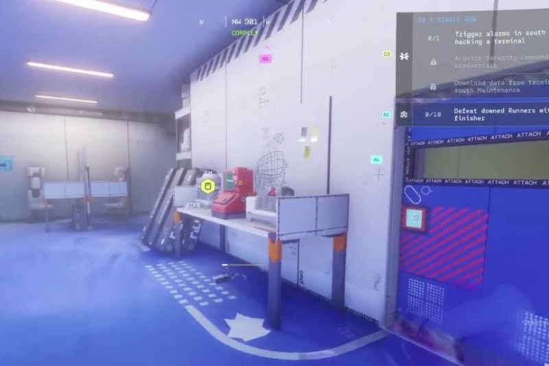 Trigger Alarms in the South Complex by Hacking a Terminal – Marathon